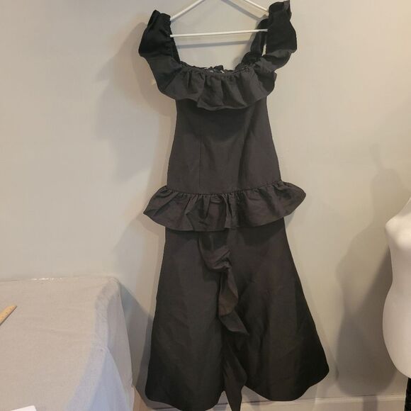 Keepsake Black Maxi Only Love Gown Off Shoulder Dress Size XXS - Picture 1 of 10